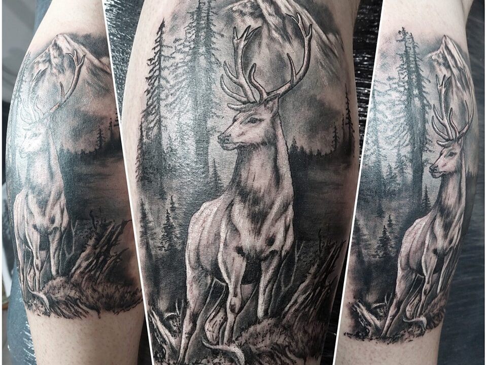 Deer tattoo