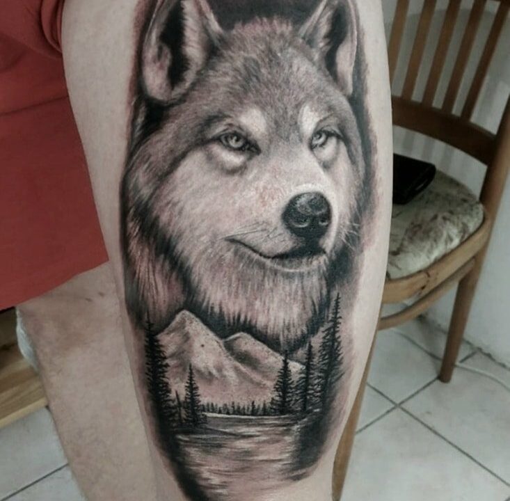 wolf tattoo e1681925846532